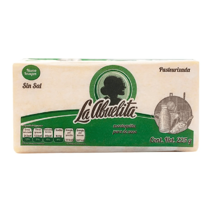 MANTEQUILLA LA ABUELITA SIN SAL 225  GR.