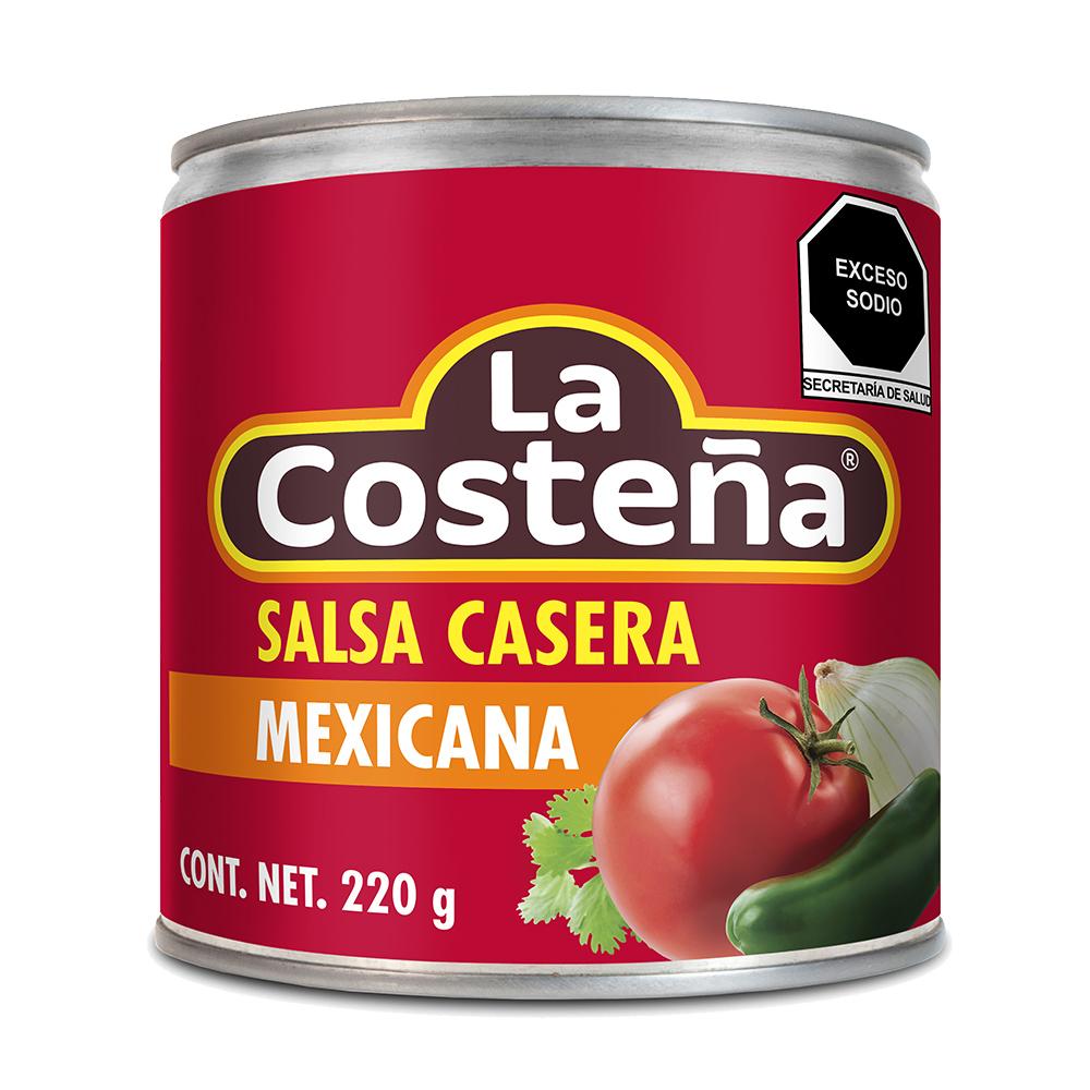 SALSA MEXICANA CASERA ROJA LA COSTEÑA LATA 220  GR.