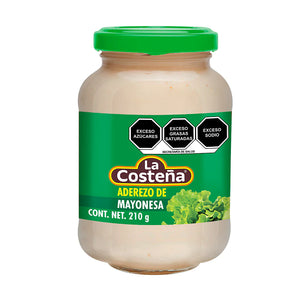 MAYONESA ADEREZO PARA ENSALADA LA COSTEÑA FRASCO 210  GR.