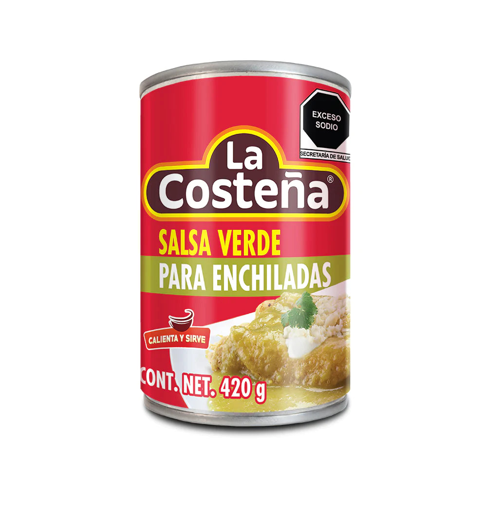 SALSA PARA ENCHILADAS VERDES LA COSTEÑA LATA 420  GR.