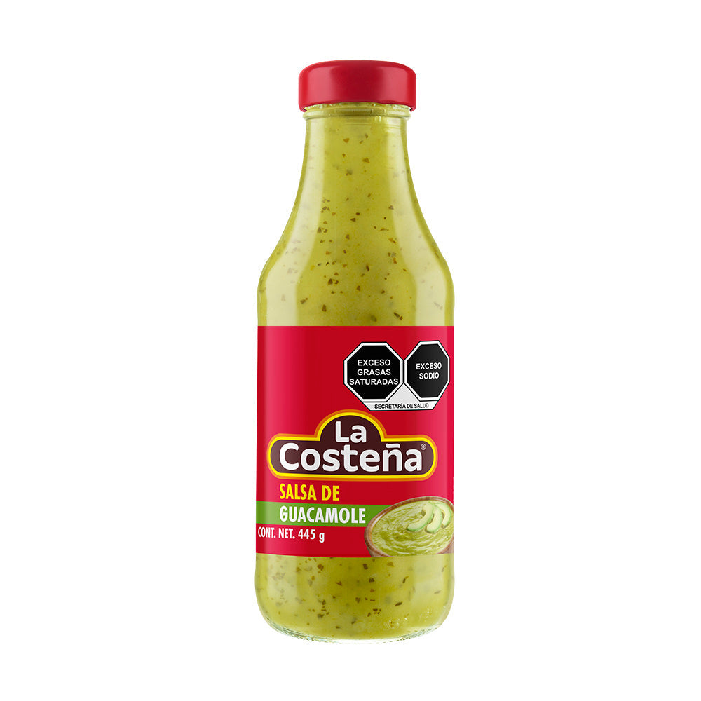 SALSA DE GUACAMOLE LA COSTEÑA BOTELLA 445  GR.