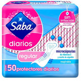 PANTIPROTECTORES SABA DIARIOS REGULARES 50  PZA.