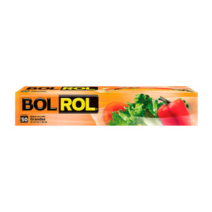 BOLSA HERMETICA PARA ALIMENTOS BOLROL GRANDES 50  PZA.