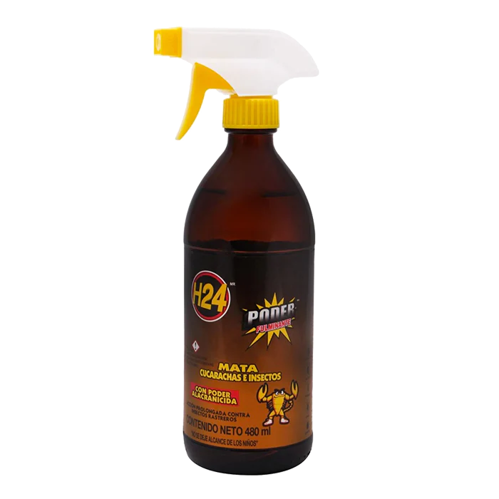 INSECTICIDA LIQUIDO H24 GATILLO PODER FULMINANTE 480  ML.