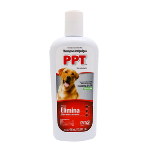 SHAMPO MASCOTAS ANTIPULGAS  PPT 400  ML.