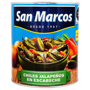 CHILES JALAPENOS ENTEROS EN ESCABECHE SAN MARCOS 2.800  KG.