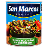 CHILES JALAPENOS ENTEROS EN ESCABECHE SAN MARCOS 2.800  KG.