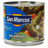 CHILES JALAPEÑOS EN ESCABECHE SAN MARCOS LATA 380  GR.