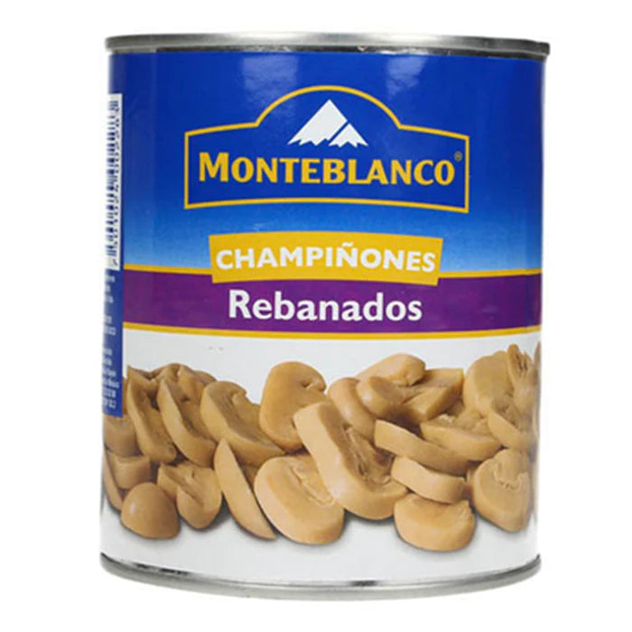 CHAMPIÑONES  REBANADO MONTEBLANCO LATA 800  GR.