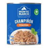 CHAMPIÑONES  EN TROCITOS MONTEBLANCO LATA 380  GR.