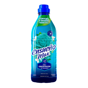 SUAVIZANTE DE TELAS ENSUEÑO MAX  FRESCURA AZUL 850  ML.