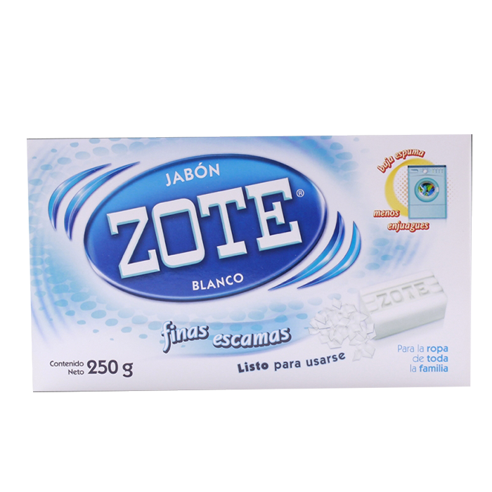 JABON EN ESCAMA ZOTE BLANCO 250  GR.