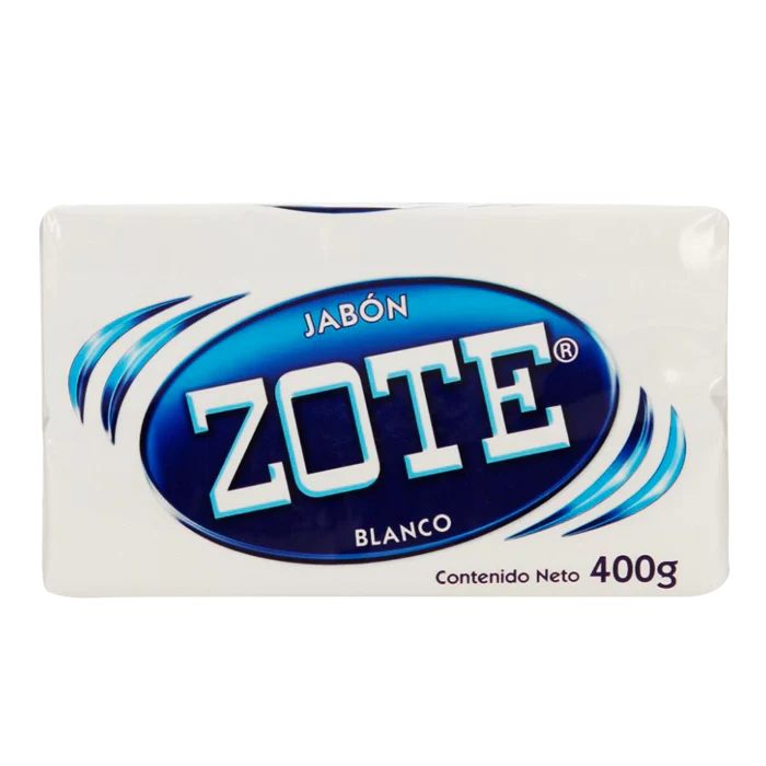 JABON DE LAVANDERIA ZOTE BLANCO 400  GR.