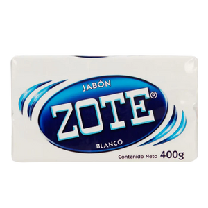 JABON DE LAVANDERIA ZOTE BLANCO 400  GR.