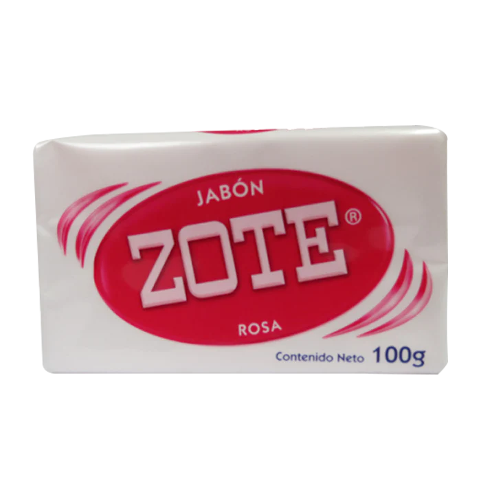 JABON DE LAVANDERIA ZOTE ROSA 100  GR.