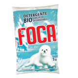 DETERGENTE EN POLVO FOCA BOLSA 1  KG.