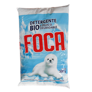 DETERGENTE EN POLVO FOCA BOLSA 500  GR.