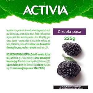 ACTIVIA CIRUELA PASA 225  GR.