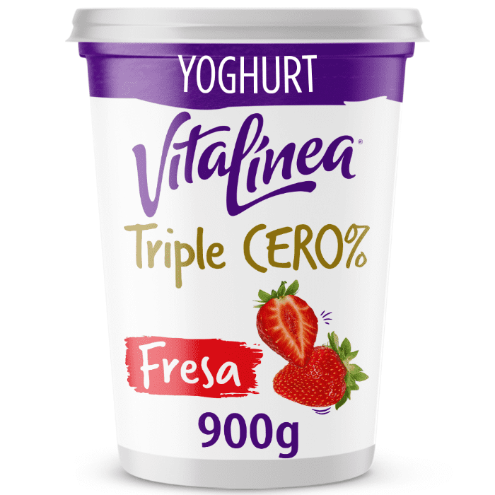 YOGHURT VITALINEA FRESA SIN AZUCAR 900  GR.