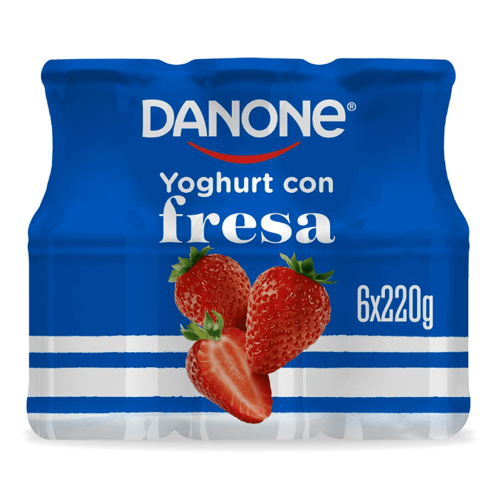 YOGHURT PARA BEBER DANONE FRESA SIX PACK 1.320  KG.