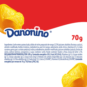 DANONINO LUNCH MANGO 70  GR.