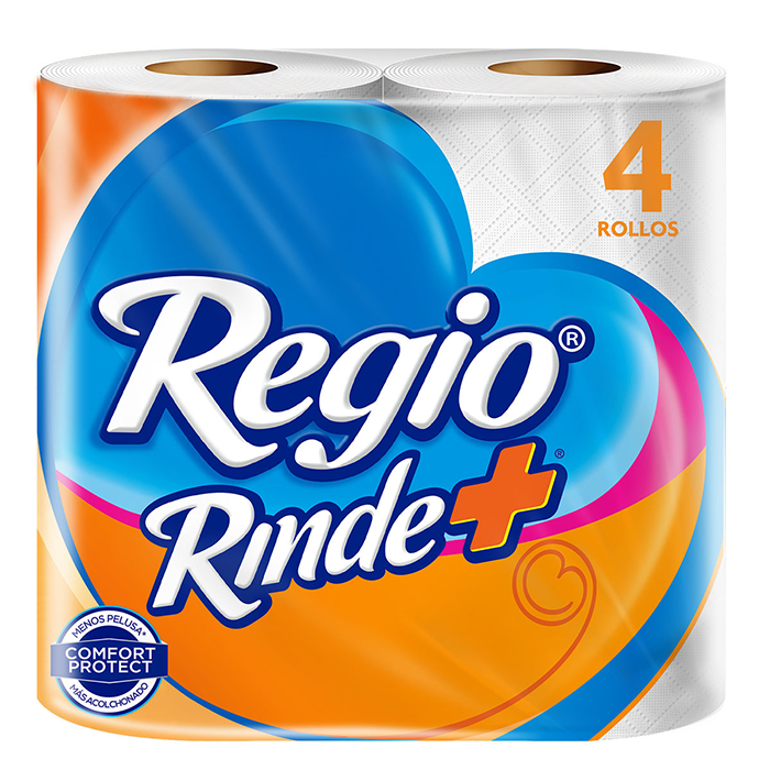 PAPEL HIGIÉNICO REGIO RINDE MÁS 280 HD 4  ROLLO