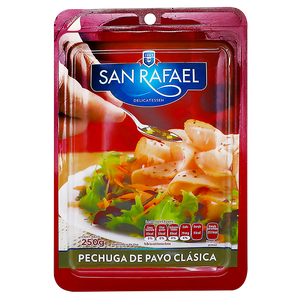 PECHUGA DE PAVO CLASICA SAN RAFAEL 250  GR.