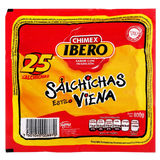 SALCHICHA ESTILO VIENA CON PAVO CHIMEX IBERO 800  GR.