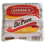 SALCHICHA CHIMEX DE PAVO 400  GR.