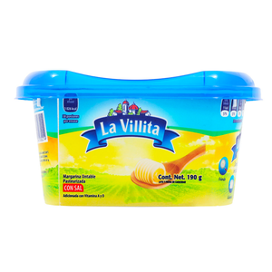 MARGARINA LA VILLITA CON SAL 190  GR.