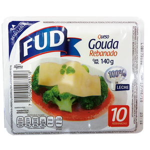 QUESO GOUDA FUNDIDO REBANADO FUD 140  GR.