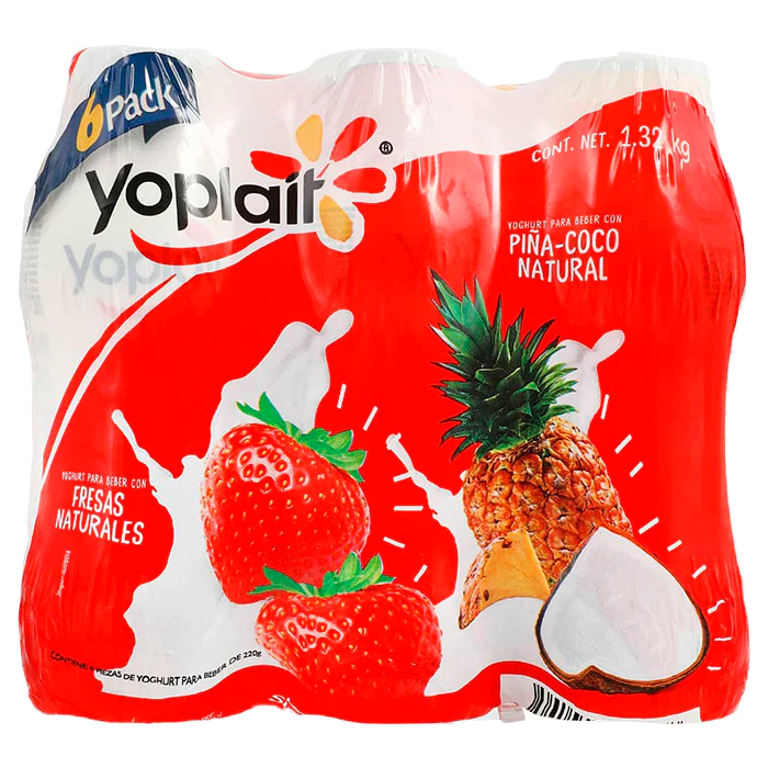 YOGHURT YOPLAIT MIXTO SIX PACK 220  GR.