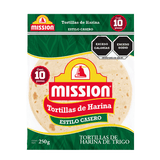 TORTILLAS DE HARINA ESTILO CASERO  MISSION 250  GR.