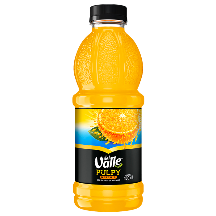 DEL VALLE PULPY NARANJA PET 400 MLS 400  ML.