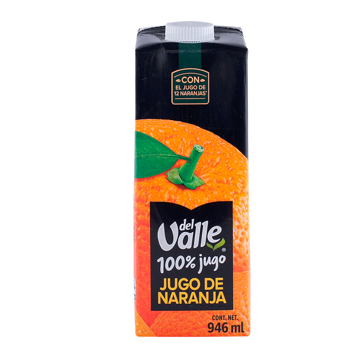 DEL VALLE 100% JUGO DE NARANJA 946 ML 946  ML.