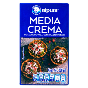 MEDIA CREMA ALPURA TETRA 250  ML.