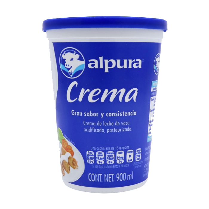 CREMA ACIDA ALPURA 900  ML.