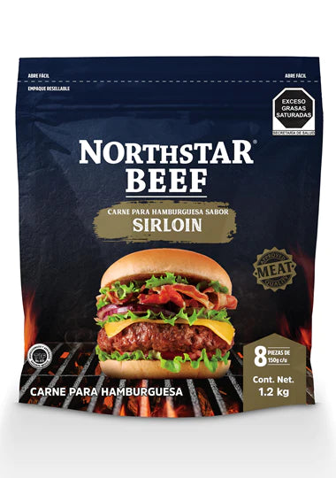 NORTHSTAR BEEF CARNE PARA HAMBURGUESA SIRLOIN 1.2 kg 1.200  KG.