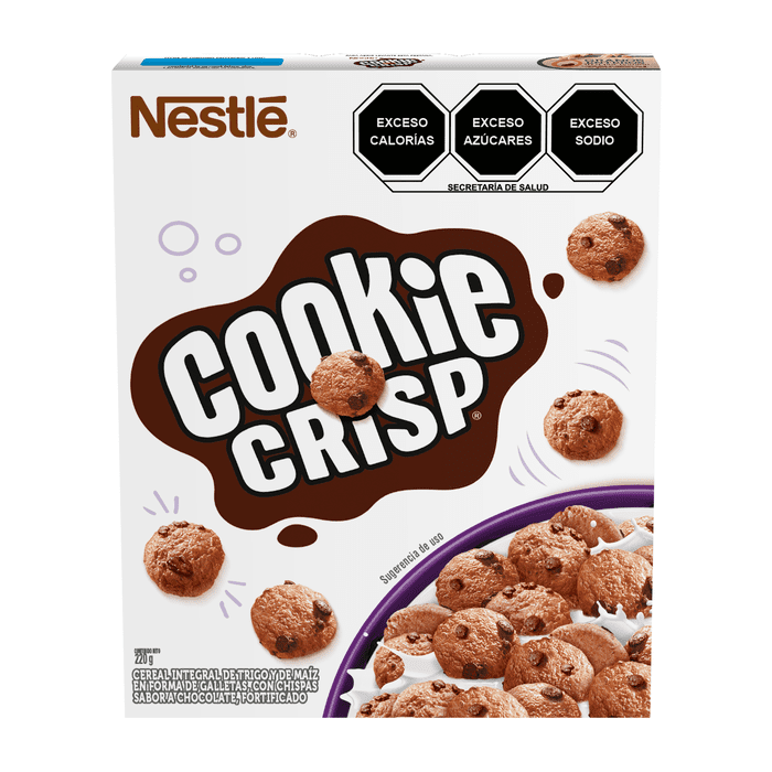 COOKIE CRISP CEREAL INTEGRAL CON CHISPAS SABOR CHOCOLATE 220  GR.