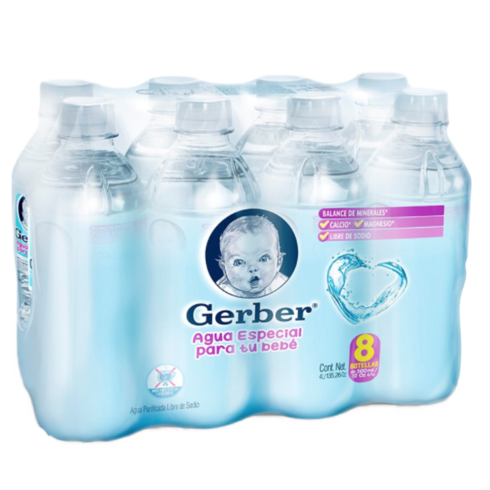 AGUA PURIFICADA GERBER 8PACK 8  PZA.