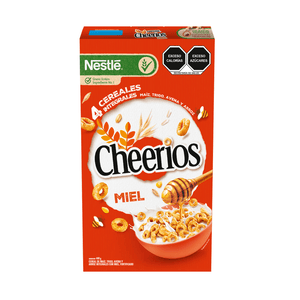 CEREAL CHEERIOS MIEL ALMENDRAS NESTLE PAQUETE 480  GR.