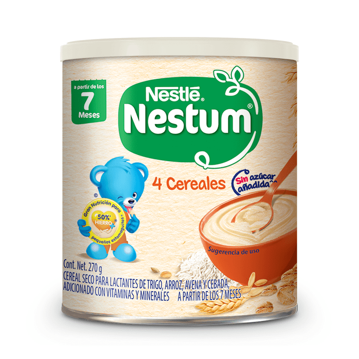 CEREAL INFANTIL NESTUM 4 CEREALES 2DA ETAPA LATA 270  GR.