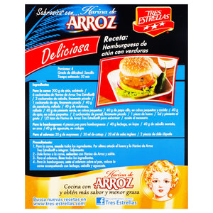 HARINA DE ARROZ TRES ESTRELLAS CAJA 250  GR.