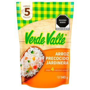 ARROZ PRECOCIDO A LA JARDINERA VERDE VALLE BOLSA 140  GR.