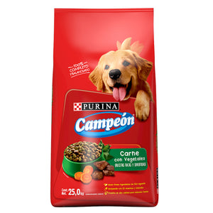 ALIMENTO PARA PERRO CAMPEÓN RECETAS CASERAS ADULTO 19% PROTEÍNA BULTO 25  KG.