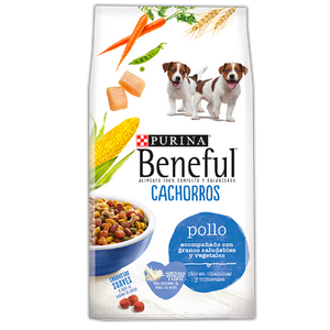 ALIMENTO PARA PERRO BENEFUL CACHORRO 27% PROTEÍNA BOLSA 2  KG.