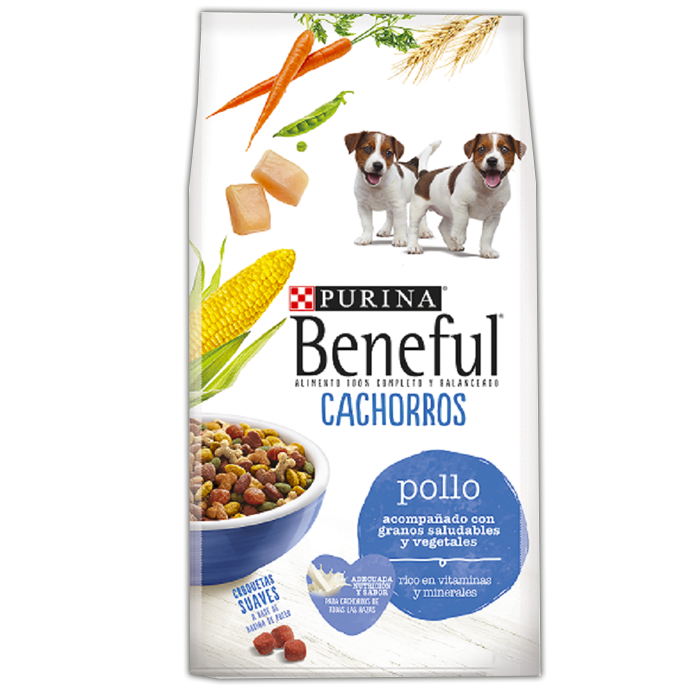 ALIMENTO PARA PERRO BENEFUL CACHORRO 27% PROTEÍNA BOLSA 2  KG.