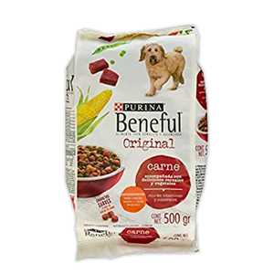 ALIMENTO PARA PERRO BENEFUL ORIGINAL 25% PROTEÍNA BOLSA 500  GR.