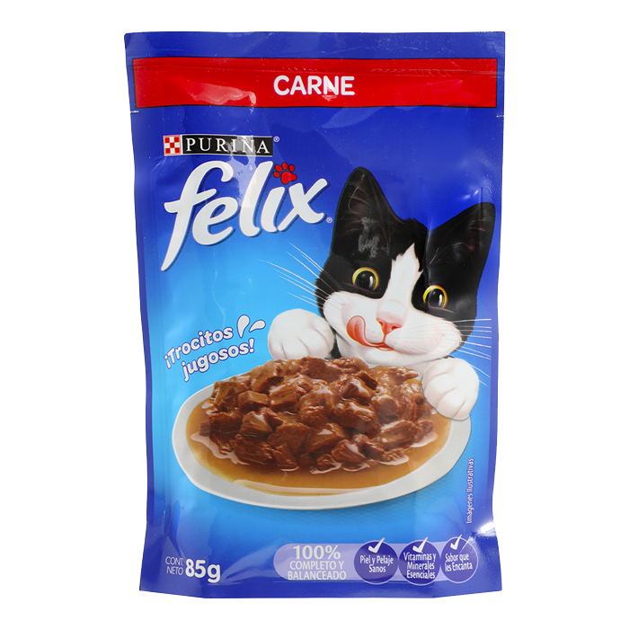 ALIMENTO PARA GATO FELIX CARNE POUCH 85  GR.