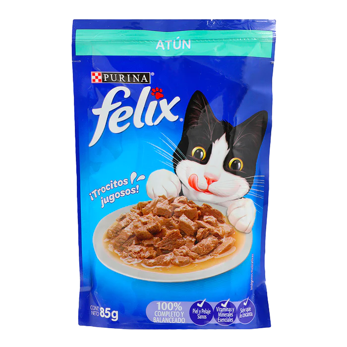 ALIMENTO PARA GATO FELIX ATUN POUCH 85  GR.